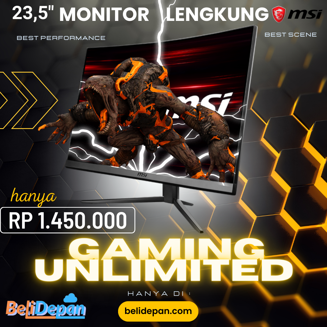 Monitor Lengkung Gaming MSI Optix MAG241C
