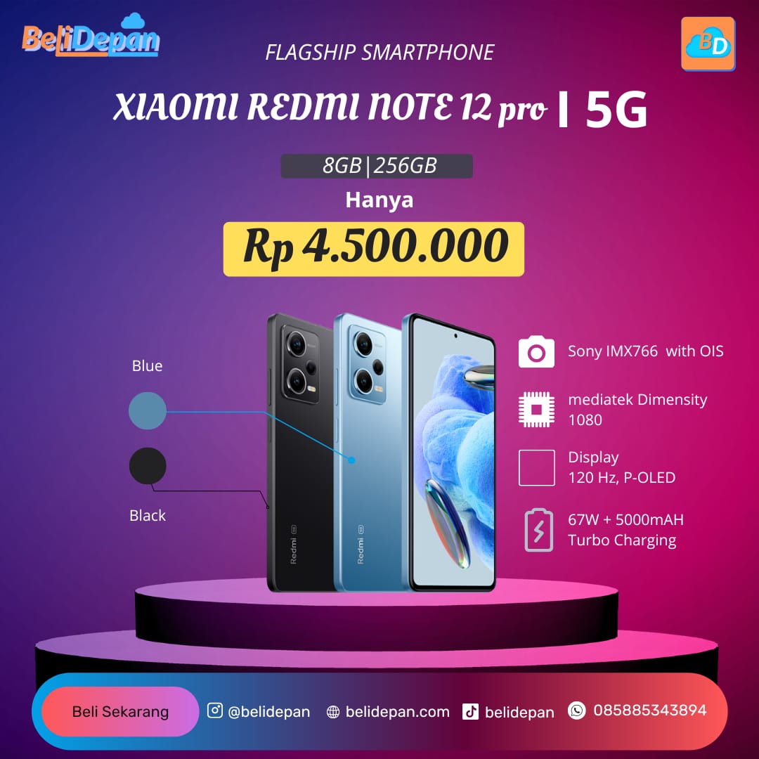 Xiaomi Redmi Note 12 Pro 5G RAM 8GB ROM 256GB